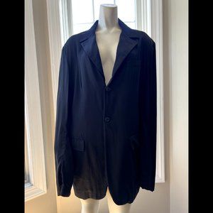 Miu Miu Black Oversized Viscose & Cotton Blazer - Marked Size IT52 (Fits XS - L)